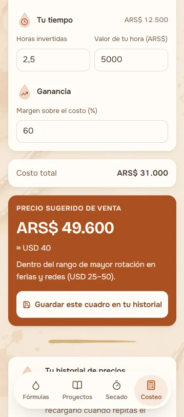 Sabé cuánto cobrar por tu cuadro