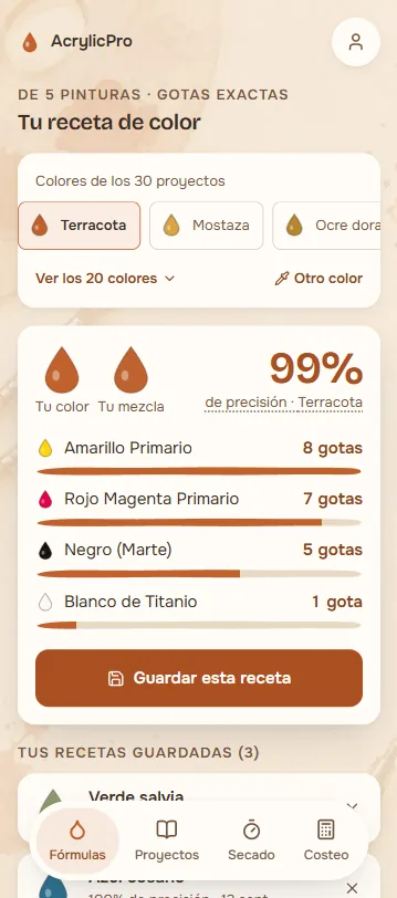 Tu receta de color, calculada al instante